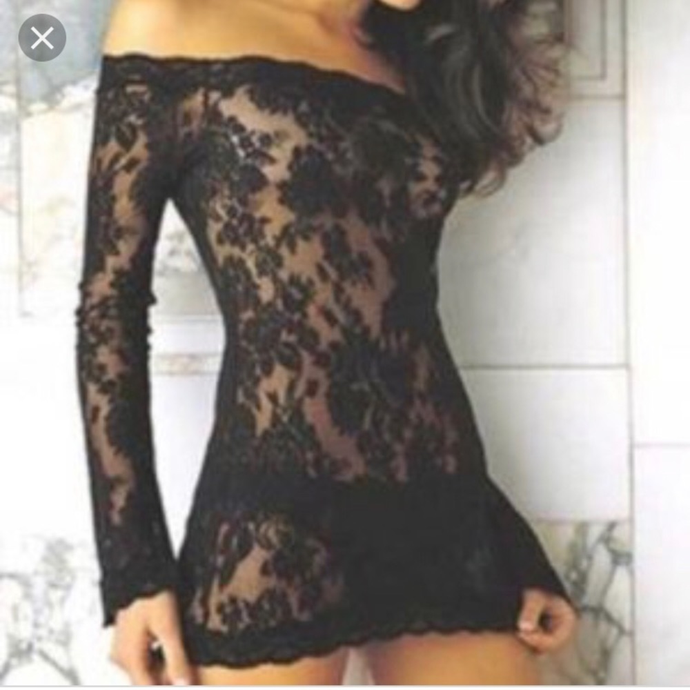 Victoria Secret long sleeve chemise